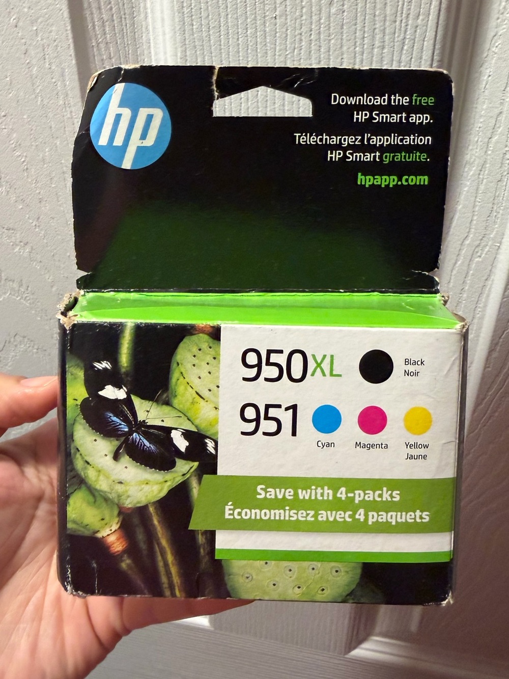 HP OfficeJet Pro Printer Ink Pack (black and white & color ink)